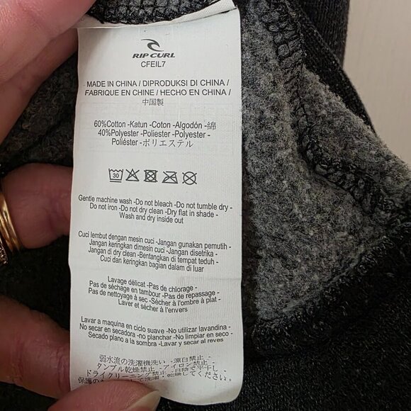 Rip Curl "Wet Suits" Sweatshirt Hoodie Size Large - Picture 5 of 7